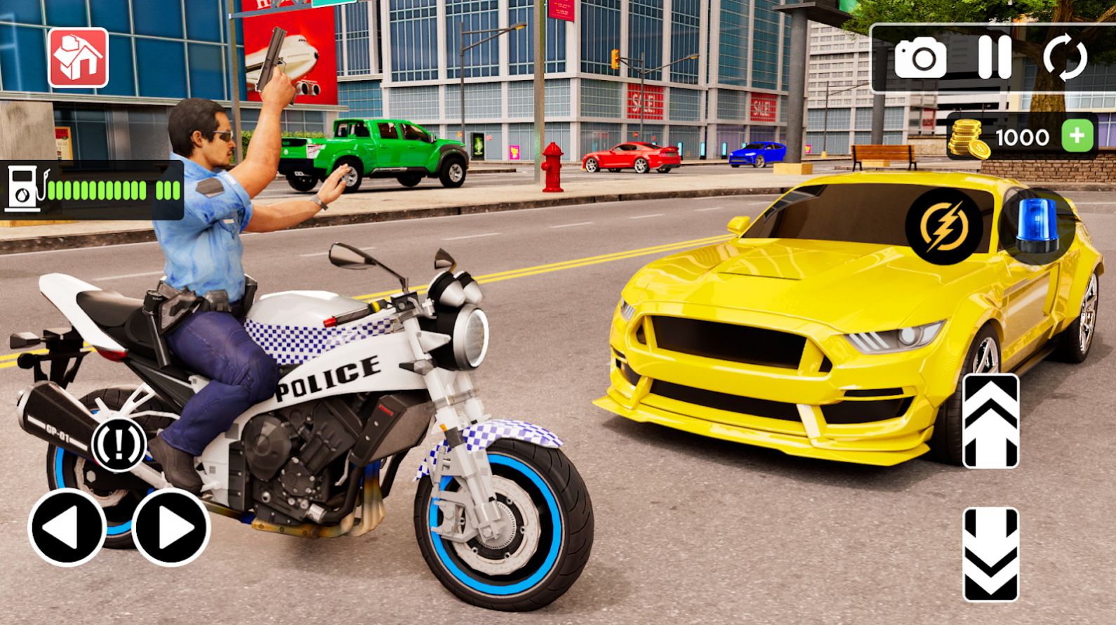 警察驾驶摩托车游戏