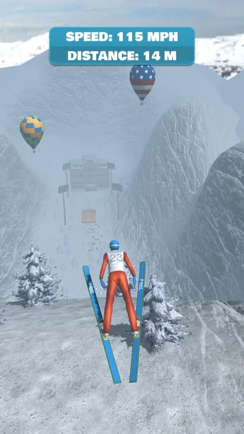 滑雪坡道跳跃安卓版