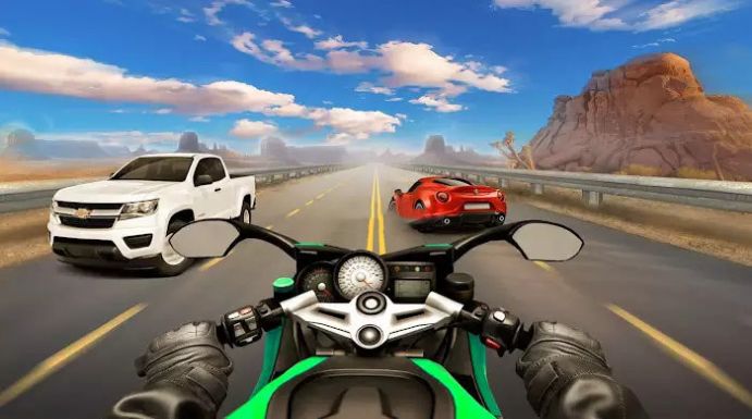 交通摩托车比赛游戏