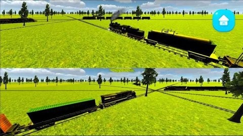 火车碰撞铁路模拟游戏